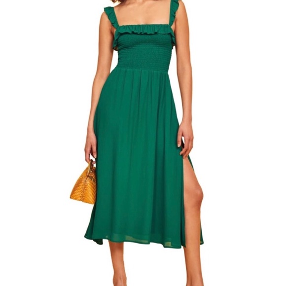 Reformation Dresses & Skirts - Reformation Siesta Midi Dress in Emerald Green